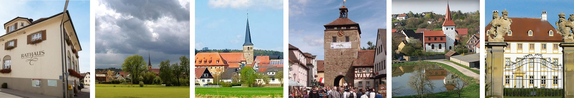 Leiste mit Bilder der Mitgliedsgemeinden
